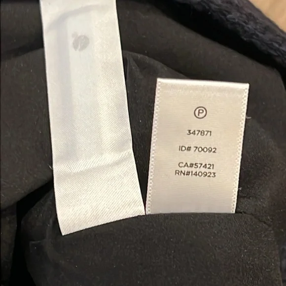 NWT LOFT Navy Blue Woven Sweater Skirt Size 4 Pockets Tweed Career Office - Picture 13 of 16